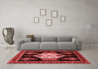 Machine Washable Persian Red Traditional Rug, wshtr1544red