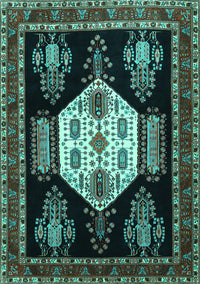 Persian Turquoise Traditional Rug, tr1544turq