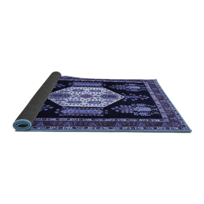 Sideview of Persian Blue Traditional Rug, tr1544blu