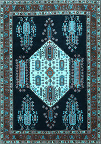 Persian Light Blue Traditional Rug, tr1544lblu