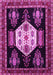 Machine Washable Persian Pink Traditional Rug, wshtr1544pnk
