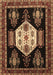 Machine Washable Persian Brown Traditional Rug, wshtr1544brn