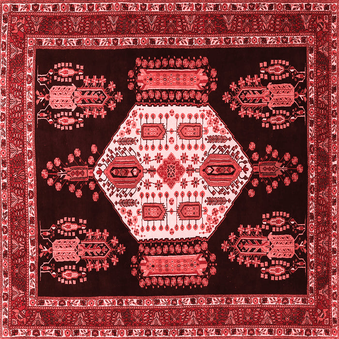 Machine Washable Persian Red Traditional Rug, wshtr1544red