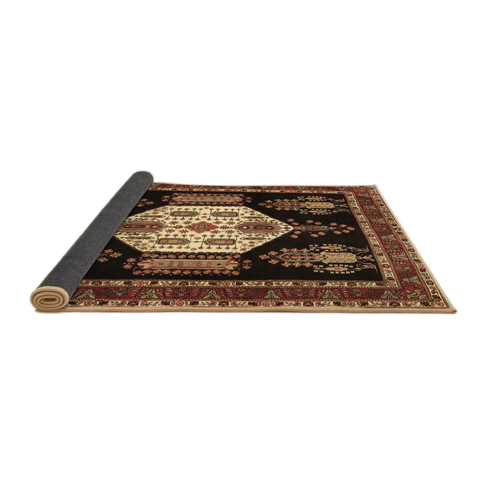 Sideview of Persian Brown Traditional Rug, tr1544brn