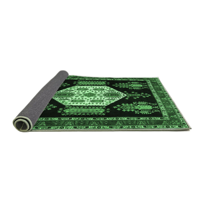 Sideview of Persian Emerald Green Traditional Rug, tr1544emgrn