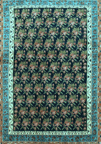 Persian Light Blue Traditional Rug, tr1545lblu