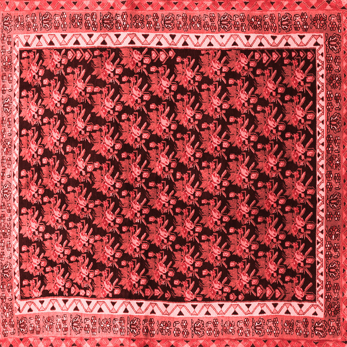 Machine Washable Persian Red Traditional Rug, wshtr1545red