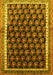 Machine Washable Persian Yellow Traditional Rug, wshtr1545yw