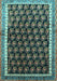 Machine Washable Persian Light Blue Traditional Rug, wshtr1545lblu