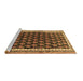 Sideview of Machine Washable Persian Brown Traditional Rug, wshtr1545brn