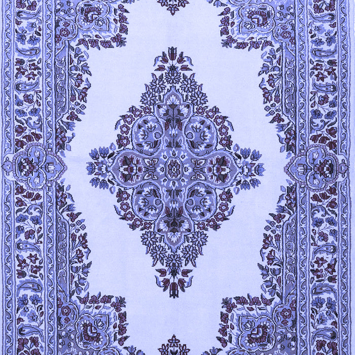 Medallion Blue Traditional Rug, tr1546blu