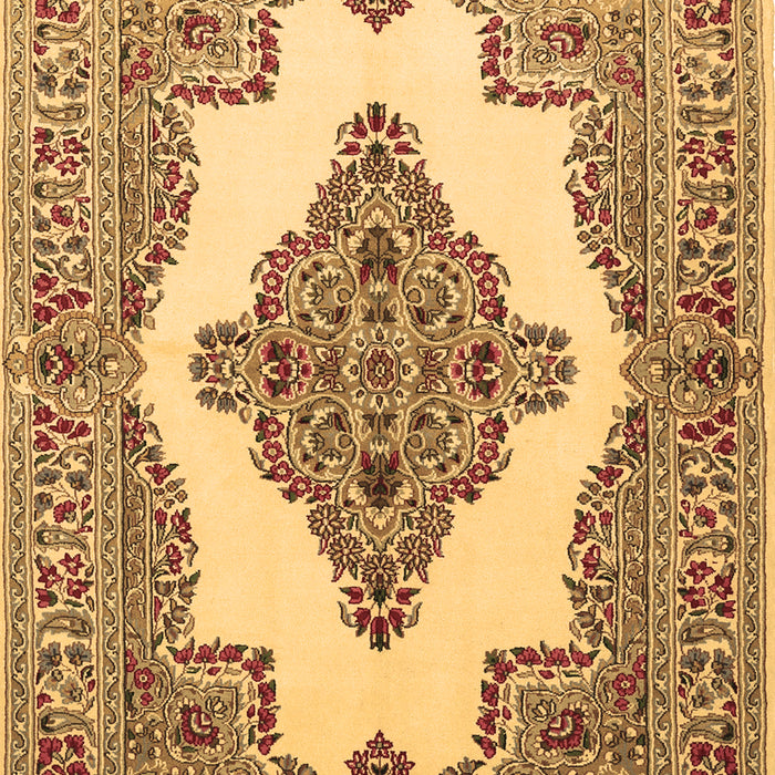Medallion Brown Traditional Rug, tr1546brn