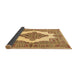 Sideview of Medallion Brown Traditional Rug, tr1546brn