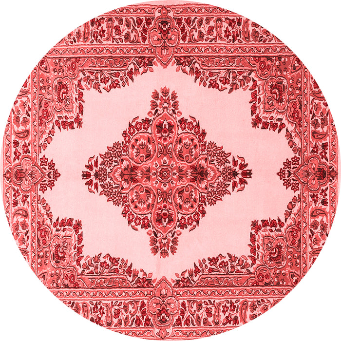 Medallion Red Traditional Rug, tr1546red