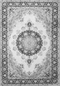 Medallion Gray Traditional Rug, tr1547gry