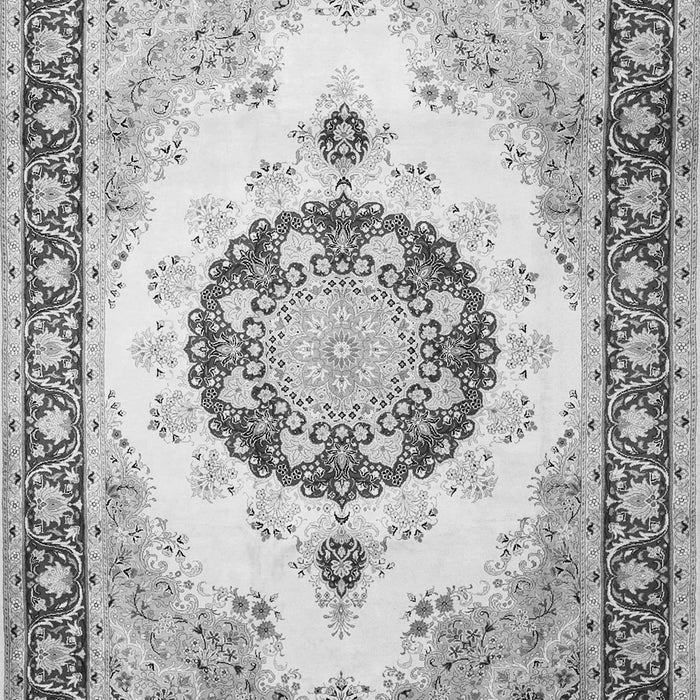 Medallion Gray Traditional Rug, tr1547gry