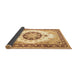 Sideview of Medallion Brown Traditional Rug, tr1547brn