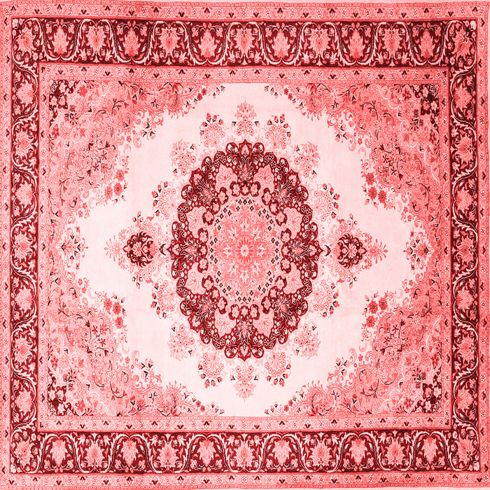 Medallion Red Traditional Rug, tr1547red