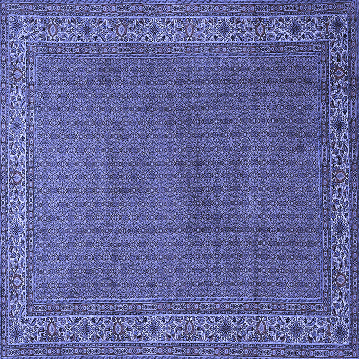 Square Persian Blue Traditional Rug, tr1548blu