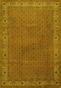 Persian Yellow Traditional Rug, tr1548yw