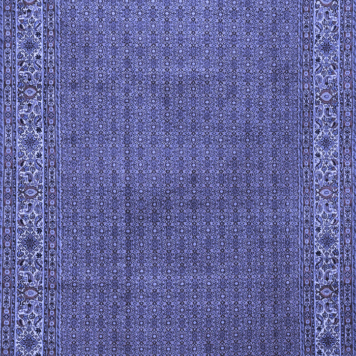 Machine Washable Persian Blue Traditional Rug, wshtr1548blu