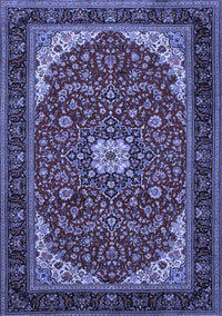 Medallion Blue Traditional Rug, tr1549blu