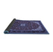 Sideview of Medallion Blue Traditional Rug, tr1549blu