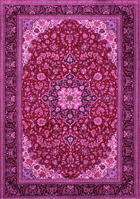 Medallion Pink Traditional Rug, tr1549pnk