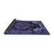 Sideview of Persian Blue Traditional Rug, tr154blu