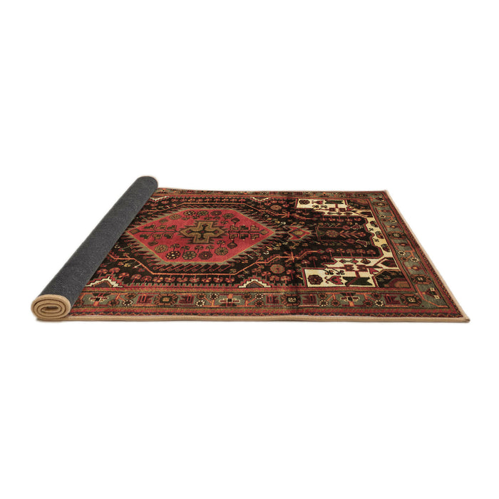 Sideview of Persian Brown Traditional Rug, tr154brn