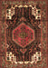 Machine Washable Persian Brown Traditional Rug, wshtr154brn