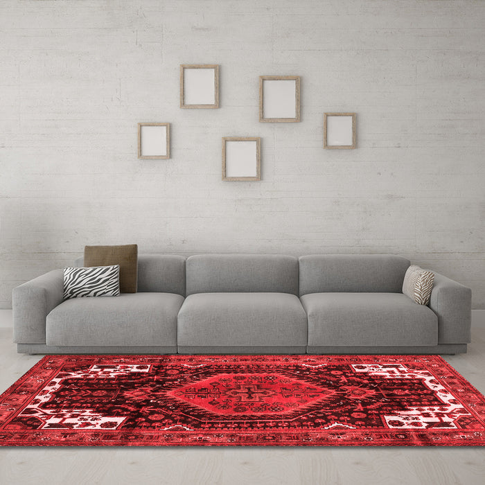 Traditional Red Washable Rugs
