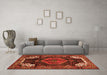 Machine Washable Persian Orange Traditional Area Rugs in a Living Room, wshtr154org