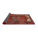 Sideview of Traditional Sienna Brown Persian Rug, tr155