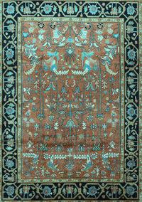 Persian Light Blue Traditional Rug, tr1550lblu