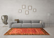 Machine Washable Persian Orange Traditional Area Rugs in a Living Room, wshtr1550org