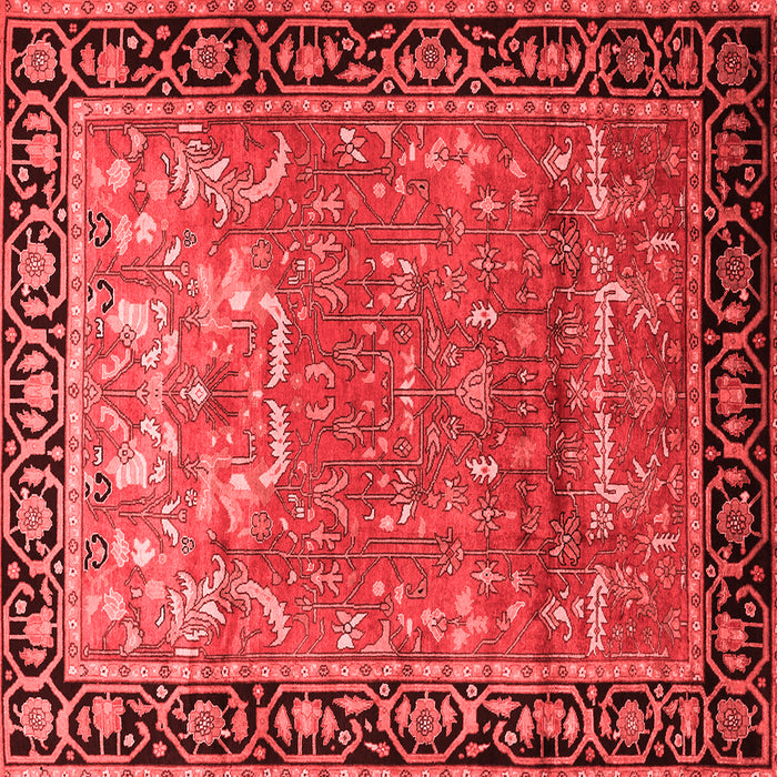 Machine Washable Persian Red Traditional Rug, wshtr1550red