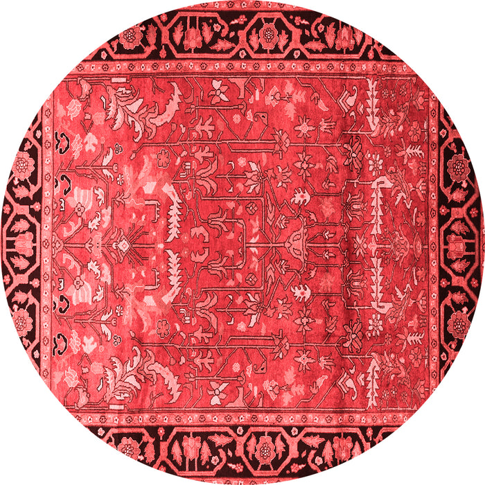 Machine Washable Persian Red Traditional Rug, wshtr1550red