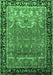 Machine Washable Persian Emerald Green Traditional Area Rugs, wshtr1550emgrn