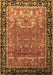 Machine Washable Persian Brown Traditional Rug, wshtr1550brn