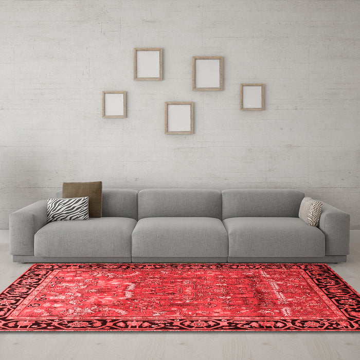 Traditional Red Washable Rugs