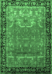 Persian Emerald Green Traditional Rug, tr1550emgrn