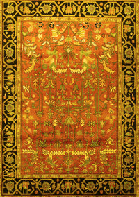 Persian Yellow Traditional Rug, tr1550yw