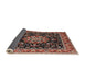 Sideview of Traditional Deep Red Persian Rug, tr1551