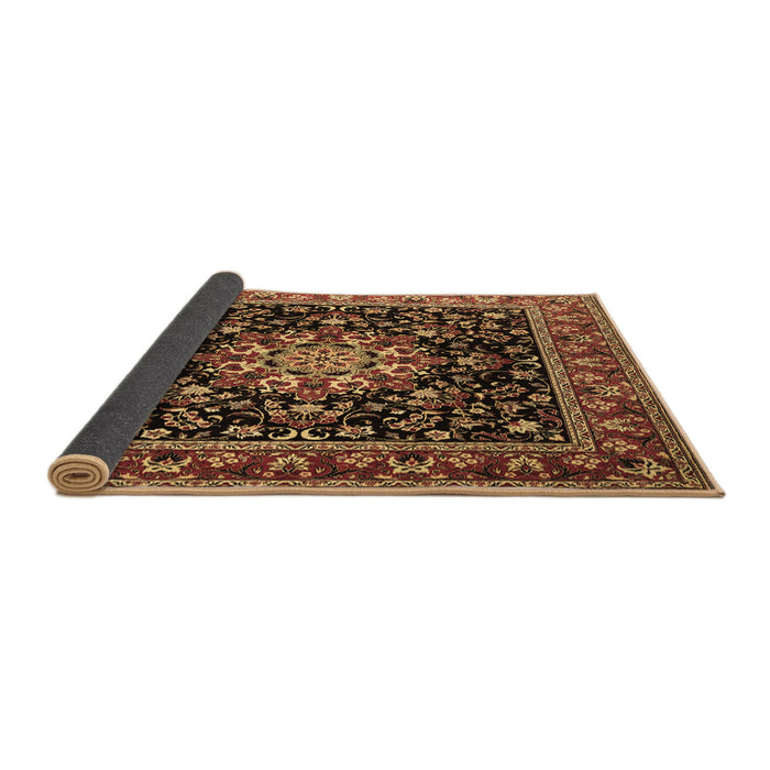 Sideview of Persian Brown Traditional Rug, tr1551brn