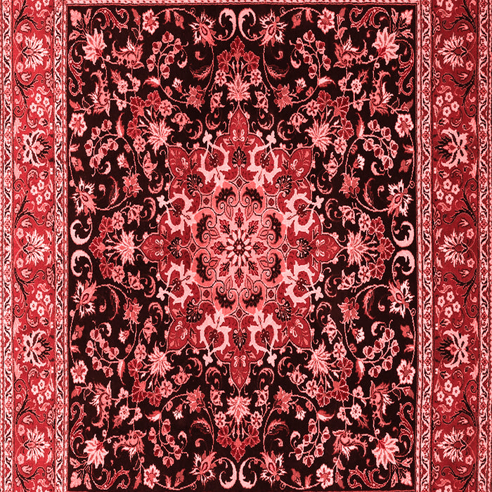 Machine Washable Persian Red Traditional Rug, wshtr1551red