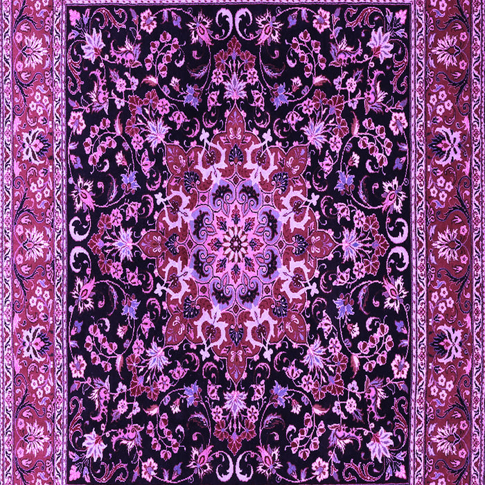 Machine Washable Persian Purple Traditional Area Rugs, wshtr1551pur