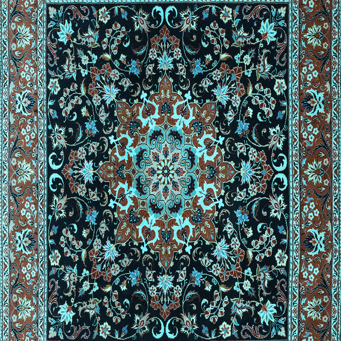 Machine Washable Persian Light Blue Traditional Rug, wshtr1551lblu