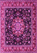 Machine Washable Persian Pink Traditional Rug, wshtr1551pnk