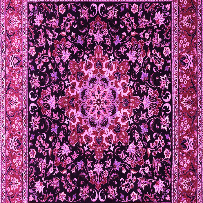 Machine Washable Persian Pink Traditional Rug, wshtr1551pnk
